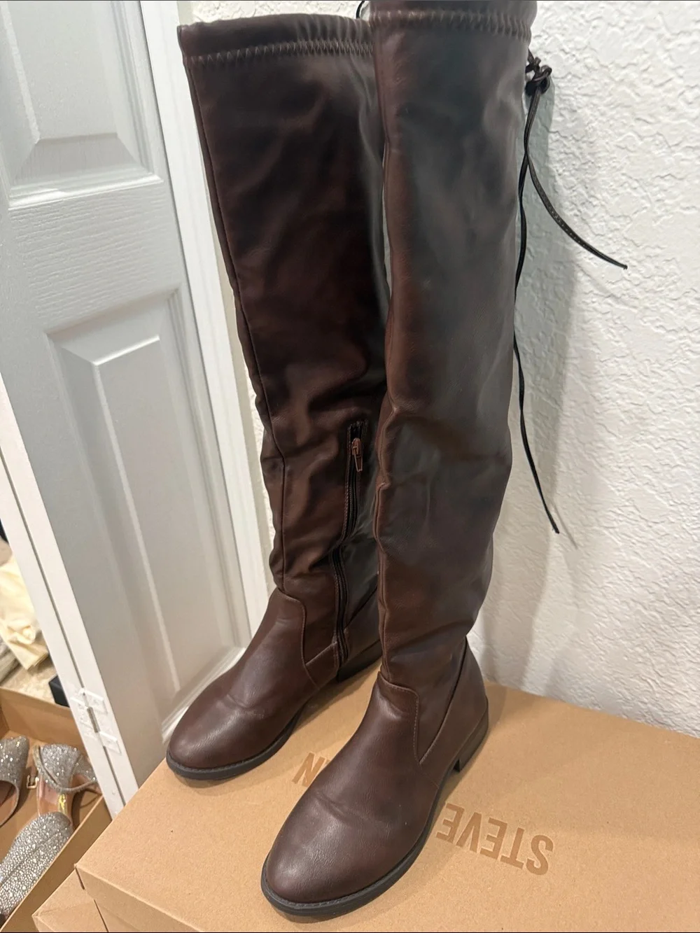 Charlotte Russe Dark Brown Over-the-Knee Boots